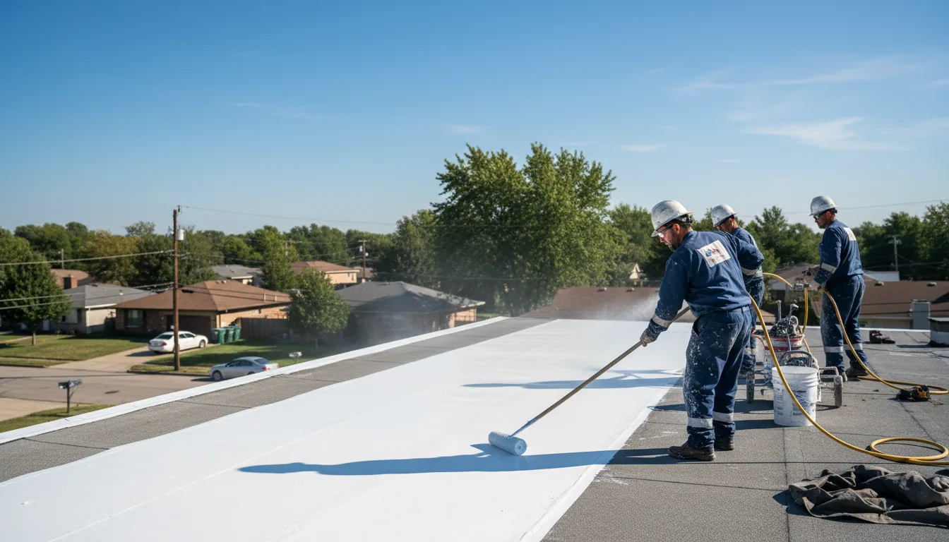 Commercial roof coating in Vidal, CA near me